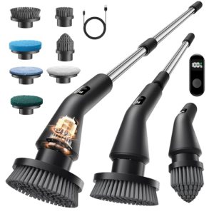Topmako Electric Spin Scrubber, Upgraded IPX7 Cordless Cleaning Brush for Bathro