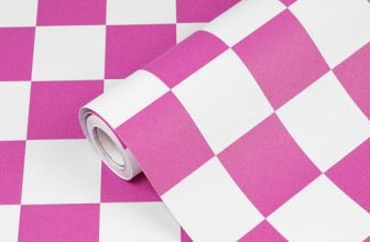 Amiya Checkered Wallpaper Peel and Stick Hot Pink Checkerboard Contact Paper Mod