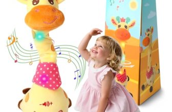 LLUKEME Dancing Giraffe Toy Stuffed Animal Toddlers Gifts for Baby Toys Singing