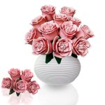 LJYttdm 360+ Pieces Rose Flower Building Blocks for Adults