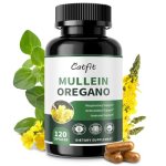 Mullein Oregano Oil Capsules for Lungs Detox-7 in 1Pure Herbal Mullein Leaf Extr