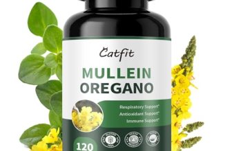 Mullein Oregano Oil Capsules for Lungs Detox-7 in 1Pure Herbal Mullein Leaf Extr