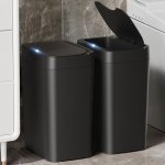 Vanpopubs 2 Pack 2.7 Gal Bathroom Trash Can with Lid