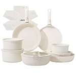 JEETEE Pots and Pan Set Non Stick 19 Pcs