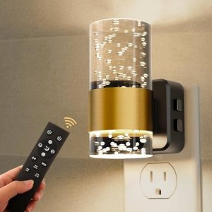 L LOHAS LED Night Light,Dimmable Night Lights Plug into Wall with Remote Control