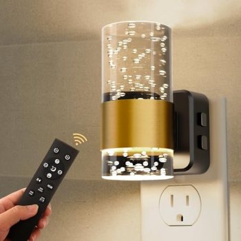 L LOHAS LED Night Light,Dimmable Night Lights Plug into Wall with Remote Control