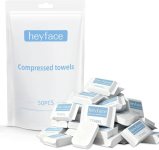 Heyface Compressed Towels Tablets (11.8″ x11″) 50 Bulk Set Disposable Compressed
