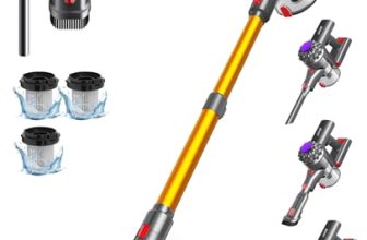 SVHT Cordless Vacuum Cleaner, 450W 40KPA Vacuum Cleaners for Home