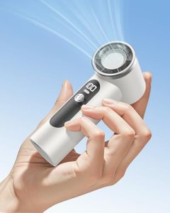 AGEYOU Portable Handheld Fan,4000mAh Rechargeable Turbo Personal Mini Fan
