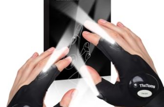 ThxToms LED Flashlight Gloves, Gifts for Him Men Boyfriend Husband