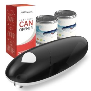 ROLWAY Can Opener, Easy Control Electric Can Opener with Non-Slip Design