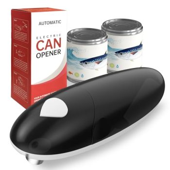 ROLWAY Can Opener, Easy Control Electric Can Opener with Non-Slip Design