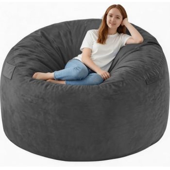 SIMFLAG 5FT Bean Bag Chair, Large Bean Bag Chairs with Memory Foam Filled