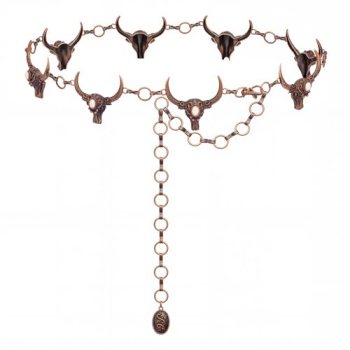 Montana West Rustic Couture’s Large Turquoise Western Concho Belts for Women Cow