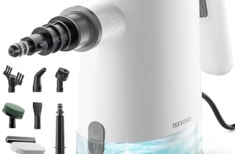 TEEVOGO Handheld Steam Cleaner, 15s Fast Heating, Adjustable Steam, 650mL Large