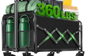 Folding Wagon Cart with All-Terrain Wheels