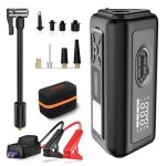 Tire Inflator Portable Air Compressor with Electric Air Duster and Car Jump Star