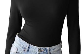 GKBK Womens Long Sleeve Shirts Mock Turtleneck Turtle Neck Fall Fashion Basic Th