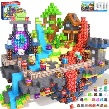 Coodoo 150PCS Magnetic Blocks, Build Mine Magnet World Set