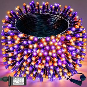 Decute Halloween String Lights Outdoor Indoor Waterproof 300LED 105FT UL Certifi