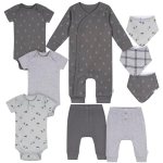 Gerber Unisex Baby 9-Piece Baby Gift Set for Newborn Boys & Girls