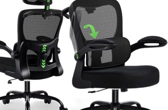 AreShark Office Chair Ergonomic Desk Chairs with Adjustable Lumbar Support& Head
