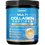 ZEBORA Multi Collagen Peptides Powder with Probiotic for Gut Health