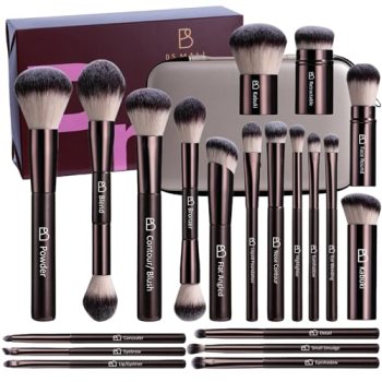 Professional Makeup Brushes BS-MALL With Travel Case