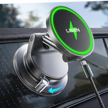 LISEN 15W Magsafe Car Mount Charger