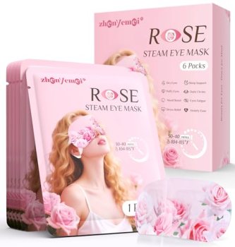ZHENYEMEI 6 Packs Rose Heated Eye Mask