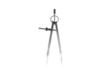 PEC Tools Precision Spring Dividers with Flat Legs and Solid Nut
