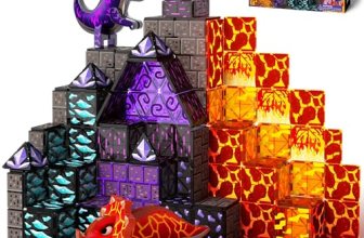 GobiDex Dinosaur Toys Magnetic Tiles Lava Cave Dinosaur World Set