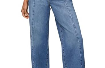 Sidefeel Women’s Wide Leg Jeans High Waisted Stretchy Front Seam Denim Pants Siz