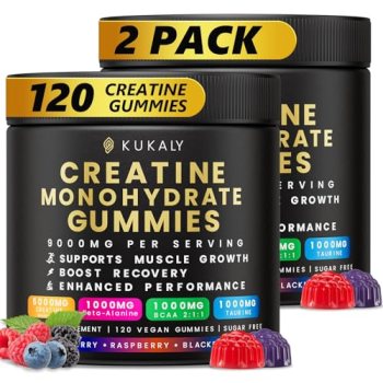 KUKALY Creatine Monohydrate Gummies for Men & Women