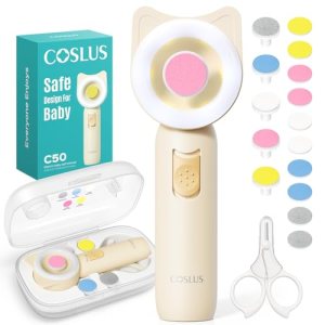 COSLUS C50 Baby Nail File, Baby Nail Trimmer Electric