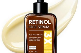 Retinol Serum for Face & Neck, Anti Aging B5 Resurfacing Face Serum with Niacina