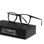 TIJN Sleep Glasses Blue Light Blocking Square Eyeglasses Dual AR Coatings for Co
