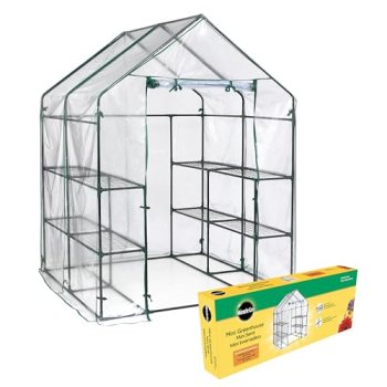 Miracle-GRO 4’8″ x 4’8″ x 6’5″ Outdoor Mini Walk-in Greenhouse Plant Tent