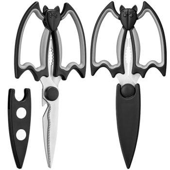 OMDAR Bat Kitchen Scissors All Purpose 2 Pack