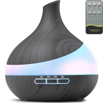 HJTHJT 500ML Essential Oil Diffuser: Aroma Diffuser with Remote Control for Hote