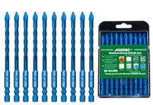 JOERIC 10pc 1/4”(6mm) Eccentric Drill Bit Set