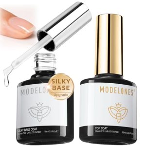 modelones Gel Nail Polish Top Base Coat Set
