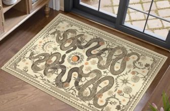 Snake Small Rug 2×3 Washable Door Mat Indoor Rugs for Entryway Non-Slip Gothic W
