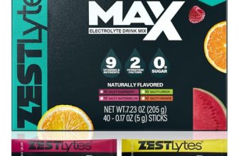 ZestLytes 40 Sticks Sport Hydration Sugar Free Electrolyte Packets