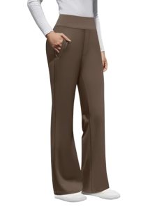 DLOODA Womens High Waist Dress Pants Business Casual Work Pants Stretchy Bootcut