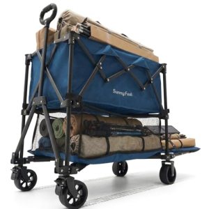 SUNNYFEEL Lightweight 47”L Double Decker Wagon for Sport