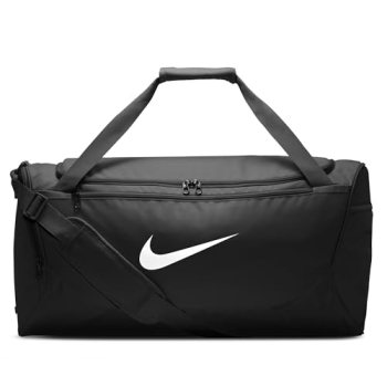 Nike Brasilia Duffel (Medium), Black/Black/White, MISC