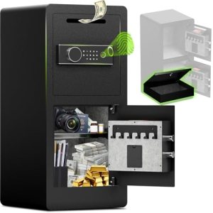 7.0 Cub Biometric Drop Safe with Anti-Fishing Slot & LED Light