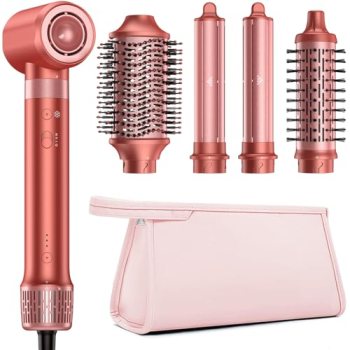 HITTIONA 5 in 1 High-Speed Hair Dryer Brush – Hot Air Styler & Hair Styler