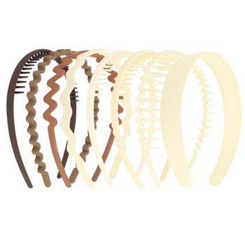 CAVETEE Non-Slip Hard Plastic Headbands for Women